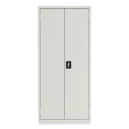 Fully Assembled Storage Cabinets, 3 Shelves, 30" x 15" x 66", Light Gray1