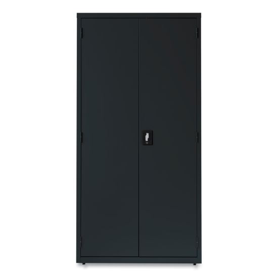 Economy Assembled Storage Cabinets, 5 Shelves, 36" x 18" x 72", Black1