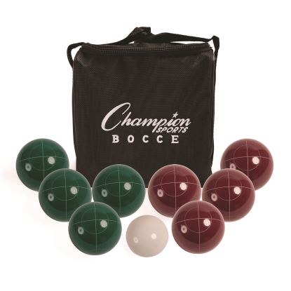 Deluxe Bocce Tournament Set, 4.25" dia Balls, Assorted Colors1