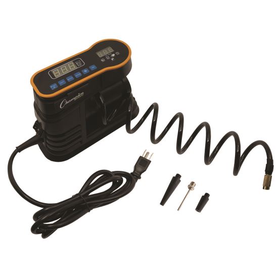 Champion Sports Digital Electronic Inflator, 0.78 cu ft/min, 30 psi, 70" Cord1