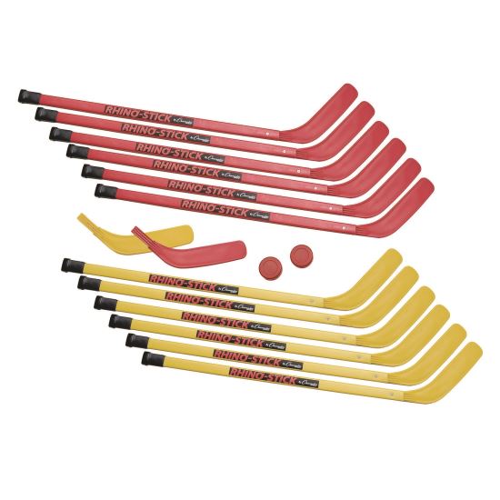 Indoor ABS Kids Hockey Set, 2 Pucks, 12 Sticks1