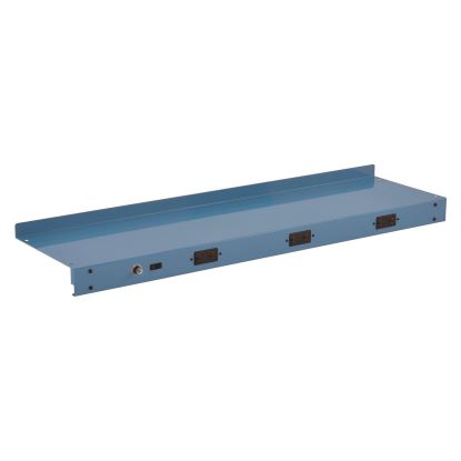 Upper Workbench Shelf, 3 Duplex Outlets, For Use With 48" Wide Workbenches, 100 lb Weight Capacity1