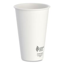 Thermoguard Insulated Paper Hot Cups, 16 oz, White Sustainable Forest Print, 600/Carton1