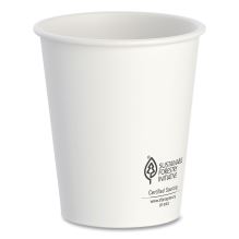 Thermoguard Insulated Paper Hot Cups, 12 oz, White Sustainable Forest Print, 600/Carton1