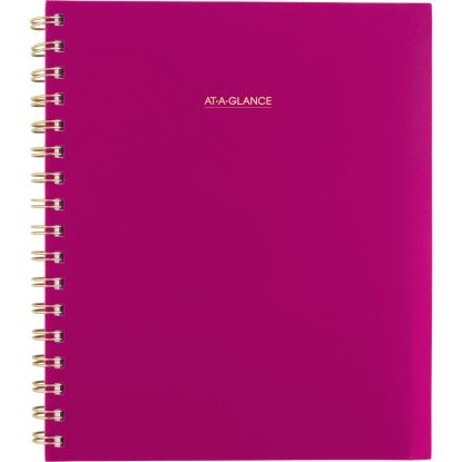 Harmony Weekly/Monthly Poly Planner, 8.88 x 7.69, Purple/Gold Cover, 13-Month (Jan to Jan): 2025 to 20261