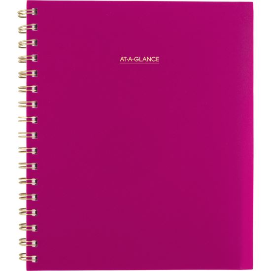 Harmony Weekly/Monthly Poly Planner, 8.88 x 7.69, Purple/Gold Cover, 13-Month (Jan to Jan): 2025 to 20261