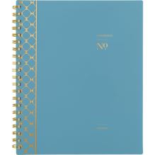 Workstyle Weekly/Monthly Planner, Geometric Artwork, 11 x 9.38, Blue/Gold Cover, 12-Month (Jan to Dec): 20251