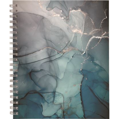 Glacier Weekly/Monthly Planner, Glacier Artwork, 11" x 9.25", Blue/Gray/Silver Cover, 12-Month (Jan to Dec): 20251