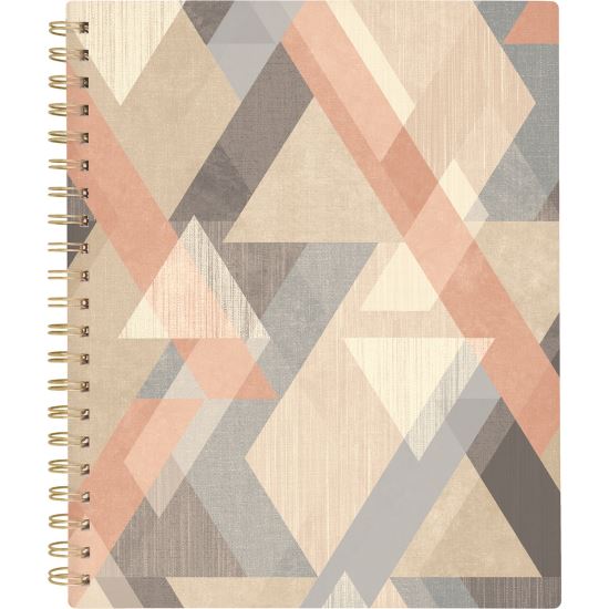 Triad Weekly/Monthly Planner, Geometric Artwork, 11" x 9.25", Multicolor Cover, 12-Month (Jan to Dec): 20251