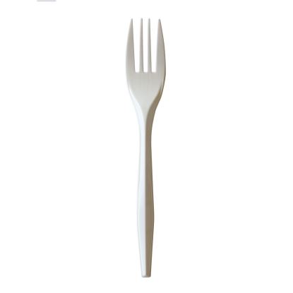 Mediumweight Polypropylene Cutlery, Fork, White, 1,000/Carton1