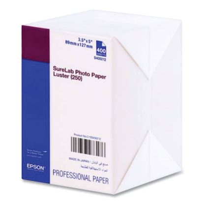 SureLab Photo Paper, 3.5 x 5, Luster White, 400/Pack1