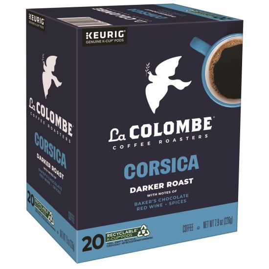 Coffee K-Cup Pods, Corsica Dark Roast, 20/Box1