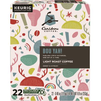 BOU YAH K-Cup Pods, Light Roast, 22/Box1