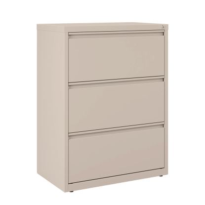 Lateral File, 3 Legal/Letter-Size File Drawers, Light Gray, 30" x 18.62" x 40.25"1