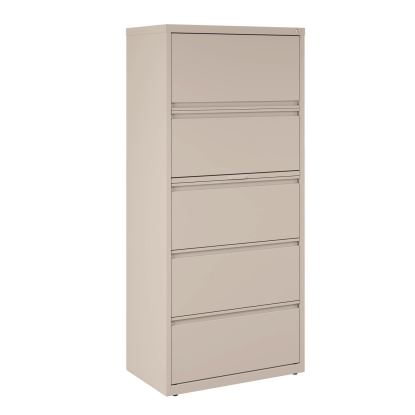 Lateral File, 5 Legal/Letter-Size File Drawers, Light Gray, 30" x 18.62" x 67.62"1