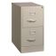 Two-Drawer Economy Vertical File, 2 Letter-Size File Drawers, Light Gray, 15" x 25" x 28.38"1