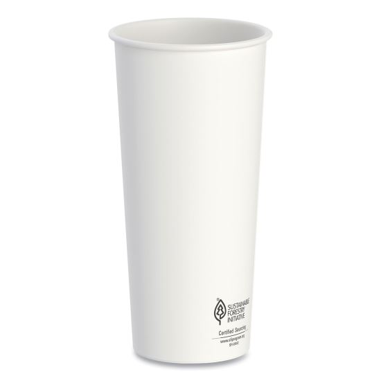 Thermoguard Insulated Paper Hot Cups, 24 oz, White Sustainable Forest Print, 600/Carton1