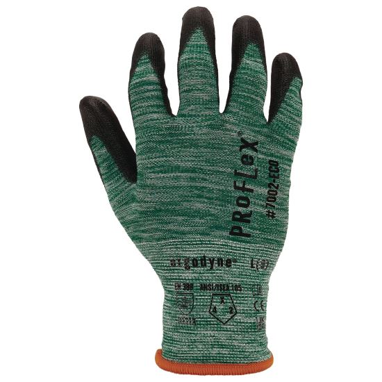 ProFlex 7002-ECO Recycled PU Coated Gloves, Green, X-Small, Pair1