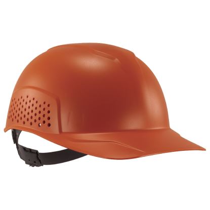 Skullerz 8951 Vented Hard Shell Bump Cap, Short Brim, Orange1