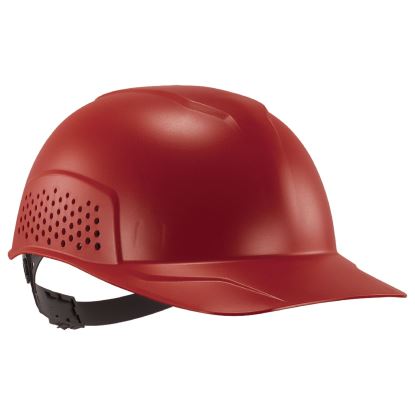 Skullerz 8951 Vented Hard Shell Bump Cap, Short Brim, Red1