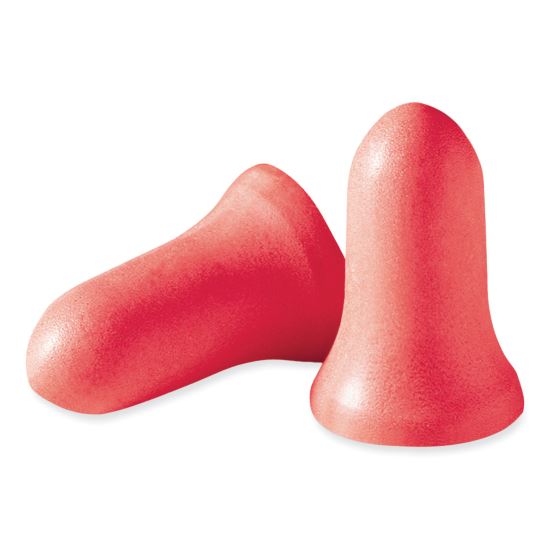 MAXIMUM Single-Use Earplugs, Leight Source 500 Refill, Cordless, 33NRR, Coral, 500 Pairs1