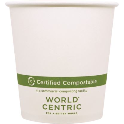 Paper Hot Cups, White, 1,000/Carton1