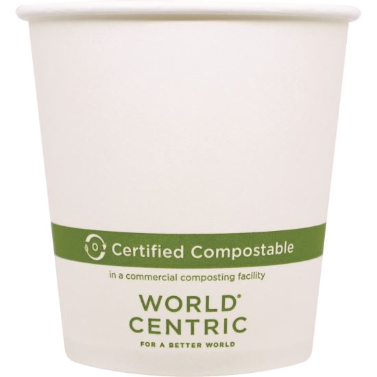 Paper Hot Cups, White, 1,000/Carton1