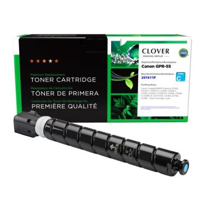 Picture of Clover Imaging Remanufactured Cyan Toner Cartridge for Canon GPR-55C