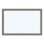 Magnetic Dry Erase Board with Rustic Frame, 35 x 23, White Surface, Brown Frame1