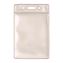 ID Badge Holder, Clear, Vertical Orientation, 2.38 x 3.5 Insert, 50/Pack1