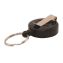 Badge Reel with Split Key Ring, Extends 30", Black, 12/Box1