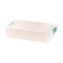 Latch Lid Storage Box, 2.3 gal, 14 x 11 x 3.5, Clear Bin/Seafoam Latches1