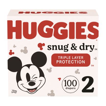 Snug and Dry Diapers, Size 2, 12 lbs to 18 lbs, 100/Carton1