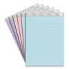 Notepads, Wide/Legal Rule, 50 Assorted Pastel-Color 8.5 x 11.75 Sheets, 6/Pack1