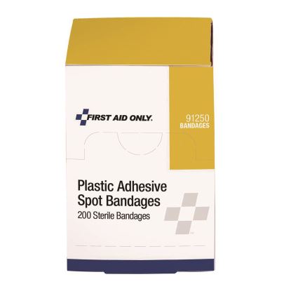 Plastic Spot Adhesive Bandages, 0.88" Dia, 200/Pack1