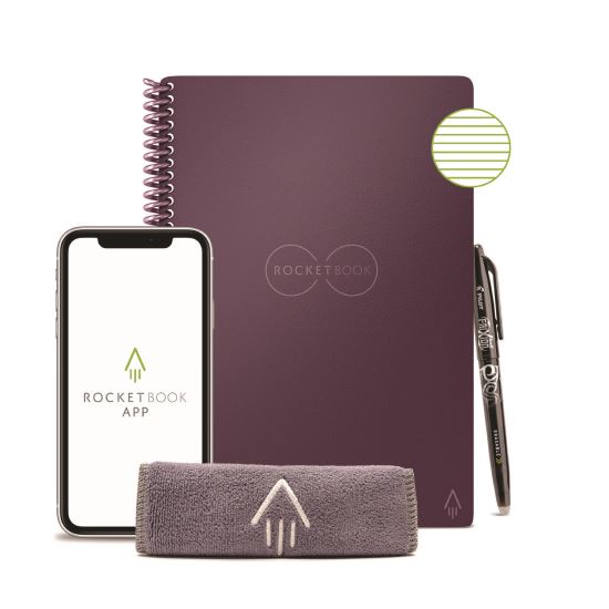 Core Smart Notebook, College Rule, Plum Cover, (38) 8.8 x 6 Sheets1