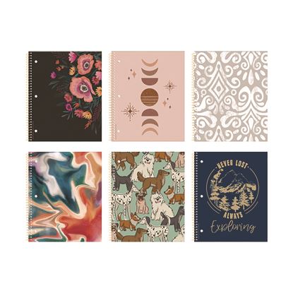 Studio Series Notebook, 1-Subject, College Rule, Assorted Cover Set 3, (70) 11 x 9 Sheets1