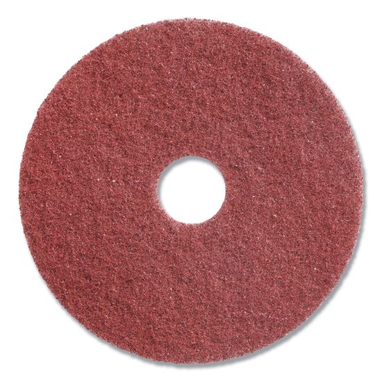 Twister Floor Pad, 13" Diameter, Red, 2/Carton1