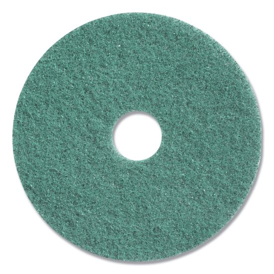 Twister Floor Pad, 13" Diameter, Green, 2/Carton1