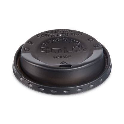 The Gourmet Lid Hot Cup Lids for Trophy Plus, Fits 12 oz to 20 oz, Black, 125 Lids/Sleeve, 12 Sleeves/Carton1