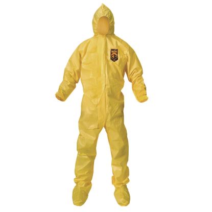 A70 Chemical Spray Protection Coveralls, Medium, Yellow, 12/Carton1