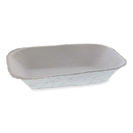 EarthChoice Pulpex Steep Wall Food Tray, 9.13 x 6.88 x 1.75, Natural, Paper, 460/Carton1