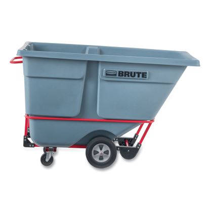 BRUTE DURATILT Frame Tilt Truck, Standard Duty, 1 cu yd, 1,200 lb Capacity, Rotomolded Resin/Leakproof Polyethylene, Gray1