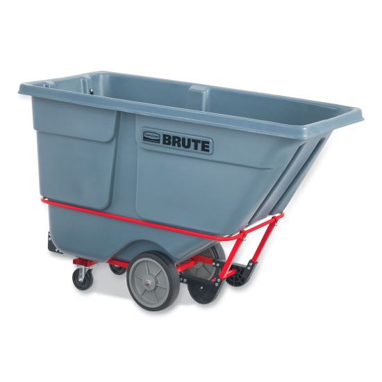 BRUTE DURATILT Frame Tilt Truck, Heavy Duty, 1 cu yd, 2,100 lb Capacity, Rotomolded Resin/Leakproof Polyethylene, Gray1