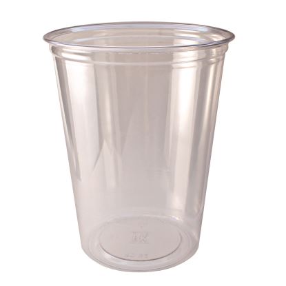 Recycleware Round Deli Container, 32 oz, 4.6" Diameter x 5.8" h, Clear, Plastic, 500/Carton1