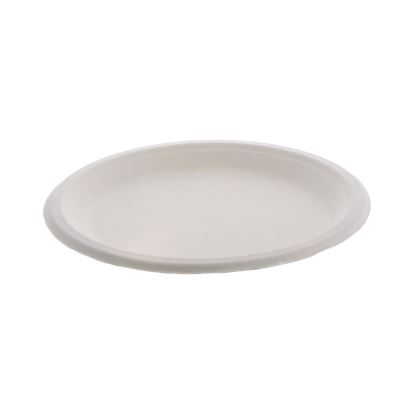 EarthChoice PFAS Free Compostable Dinnerware, Plate, 9" dia, Natural, 500/Carton1