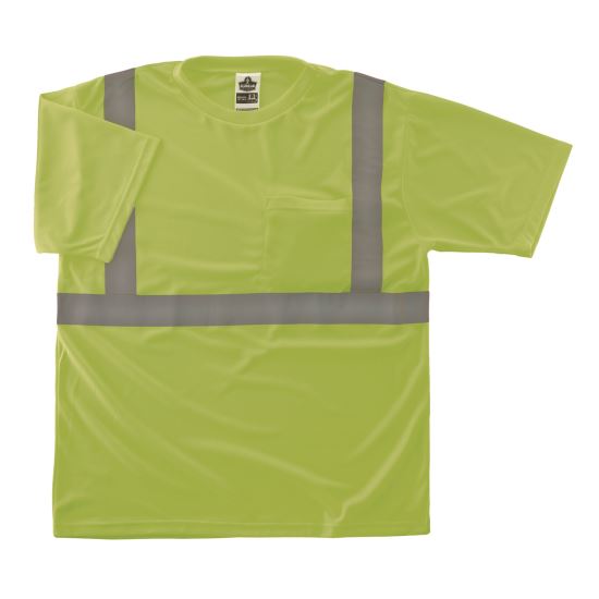 GloWear 8289-ECO Class 2 Recycled Hi-Vis T-Shirt, X-Small, Lime1