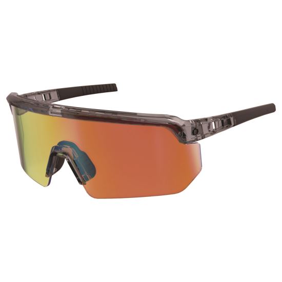 Skullerz AEGIR-AFASPM Anti-Scratch and Enhanced Anti-Fog Safety Glasses, Clear Smoke Frame, Orange Mirror Polycarb Lens1