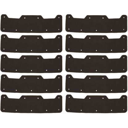 Skullerz 8953 Hard Shell Bump Cap Sweatband Replacement, Black, 10/Pack1