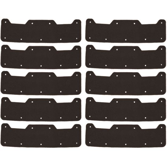 Skullerz 8953 Hard Shell Bump Cap Sweatband Replacement, Black, 10/Pack1